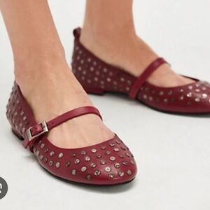 RARE** FREE PEOPLE Twiggy Studded Ballet Flats SOLD OUT ONLINE
